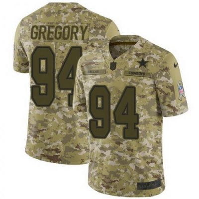 Nike Cowboys #94 Randy Gregory Camo Mens Stitched NFL Limited 2018 Salute To Service Jersey