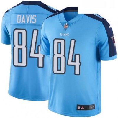 Youth Nike Tennessee Titans 84 Corey Davis Light Blue Team Color Vapor Untouchable Limited Player NFL Jersey