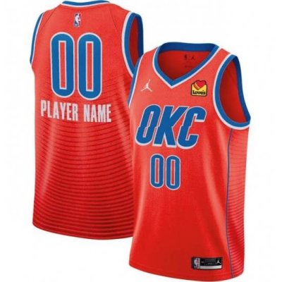 Men Women Youth Toddler All Size Oklahoma City Thunder Nike Orange Swingman Custom Icon Edition Jersey