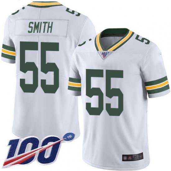 Packers 55 Smith White Vapor Jersey