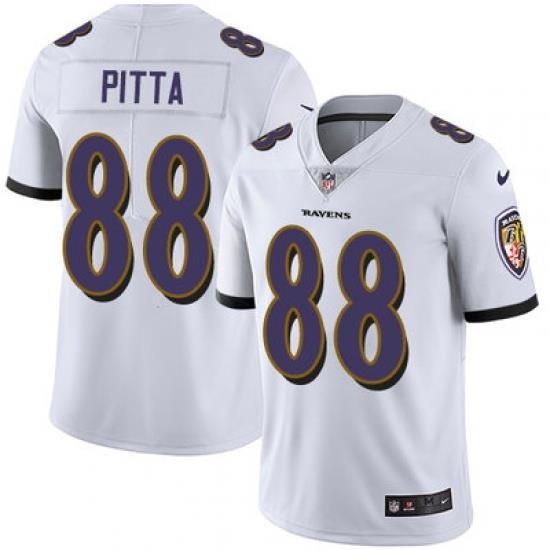 Nike Ravens #88 Dennis Pitta White Mens Stitched NFL Vapor Untouchable Limited Jersey