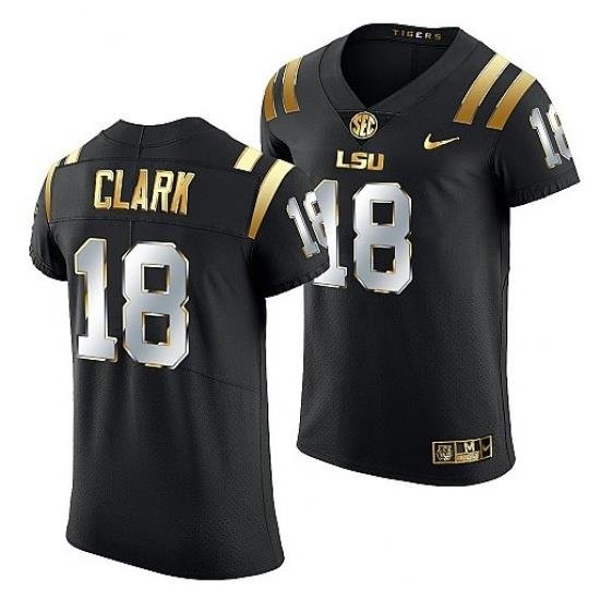 Lsu Tigers Damone Clark 2021 22 Golden Edition Elite Football Black Jersey