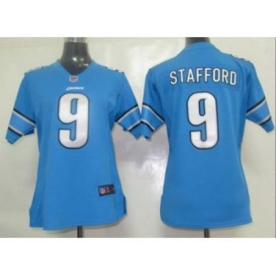 Women Nike Detroit Lions 9 Stafford Jersey