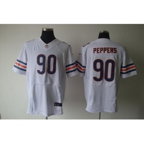 Nike Chicago Bears 90 Julius Peppers White Elite NFL Jersey