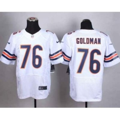 nike nfl jerseys chicago bears 76 goldman white[Elite]