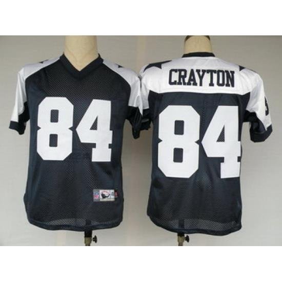 Dallas Cowboys jerseys 84 Crayton Blue Thanksgiving jersey throwback