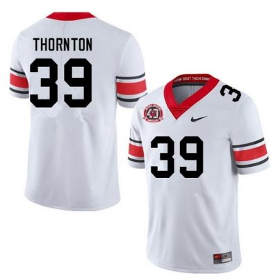 Men #39 Miles Thornton Georgia Bulldogs College Football Jerseys Sale-40th Anniversary