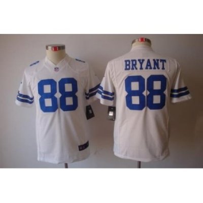 Youth Nike Dallas Cowboys #88 Bryant White Color Limited Jerseys