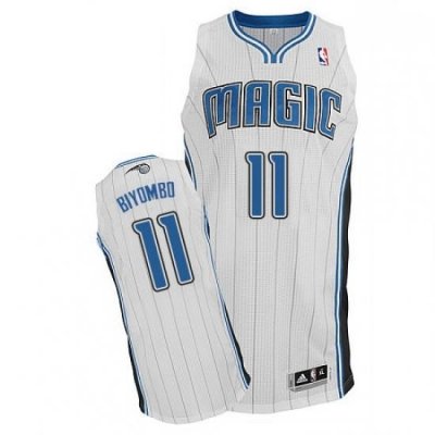 Mens Adidas Orlando Magic 11 Bismack Biyombo Authentic White Home NBA Jersey