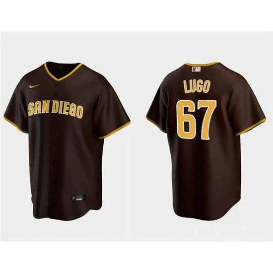 Men San Diego Padres 67 Seth Lugo BroWn Cool Base Stitched Jersey