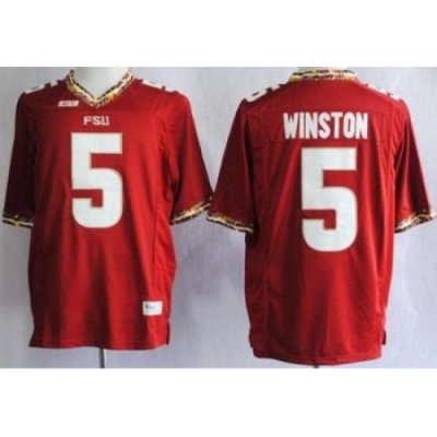 Florida State Seminoles FSU 5 Jameis Winston Red NCAA Jerseys