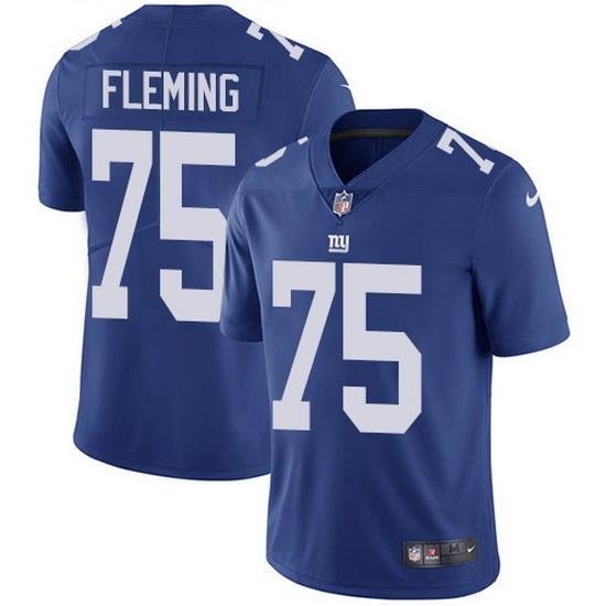 Nike Giants 75 Cameron Fleming Royal Blue Team Color Men Stitched NFL Vapor Untouchable Limited Jersey