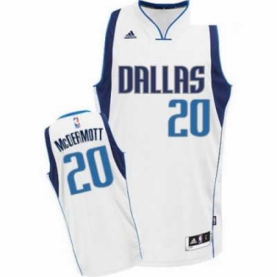 Mens Adidas Dallas Mavericks 20 Doug McDermott Swingman White Home NBA Jersey