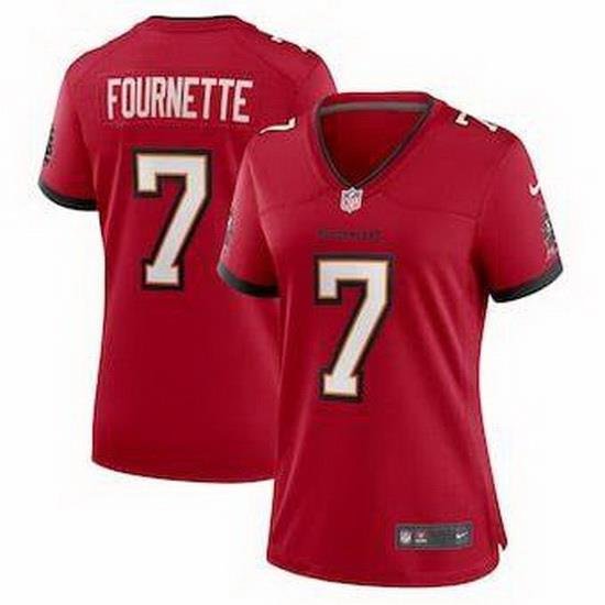 Women Nike Tampa Bay Buccaneers 7 Leonard Fournette Red Vapor Limited Jersey