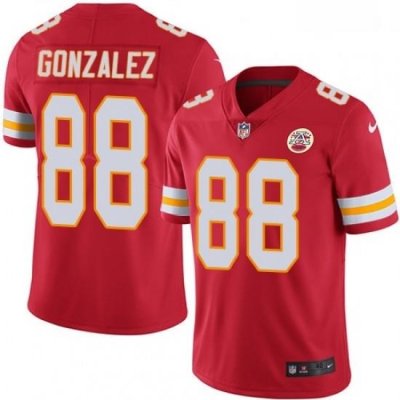 Men Nike Kansas City Chiefs 88 Tony Gonzalez Red Team Color Vapor Untouchable Limited Player NFL Jersey