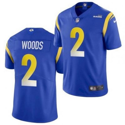 Men Nike Rams 2 Robert Woods Royal Vapor Untouchable Limited Jersey