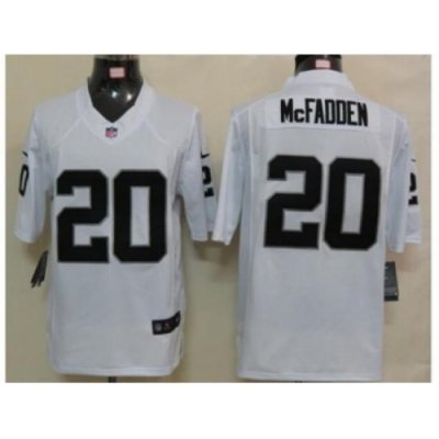 Nike Oakland Raiders 20 Darren Mcfadden White Limited NFL Jersey