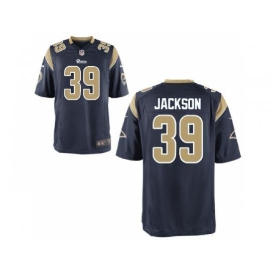 Nike St. Louis Rams 39 Steven Jackson Blue Game NFL Jersey