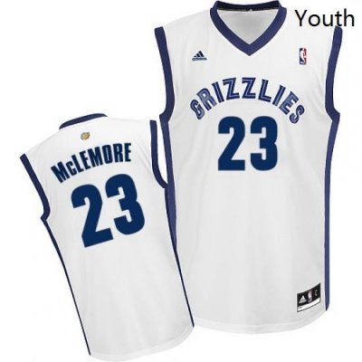 Youth Adidas Memphis Grizzlies 23 Ben McLemore Swingman White Home NBA Jersey