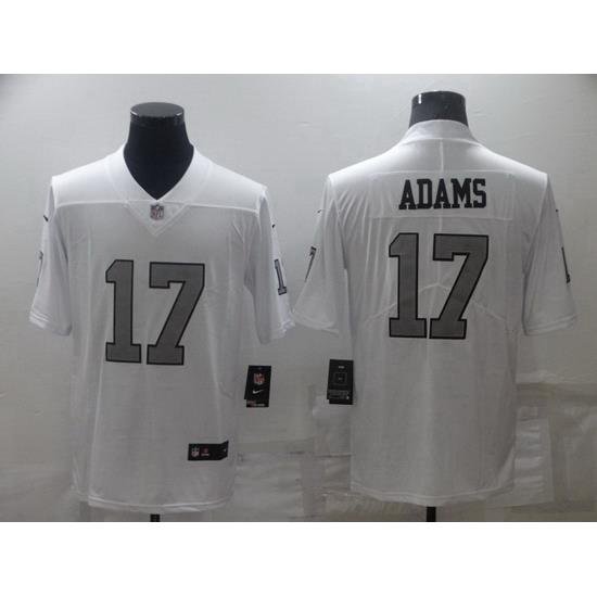 Men Las Vegas Raiders 17 Davante Adams White Color Rush Limited Stitched jersey