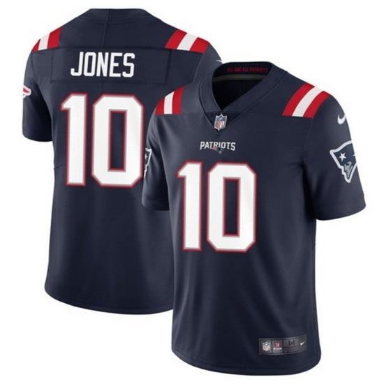 Youth New England Patriots 10 Mac Jones 2021 Navy Vapor Untouchable Limited Stitched Jersey