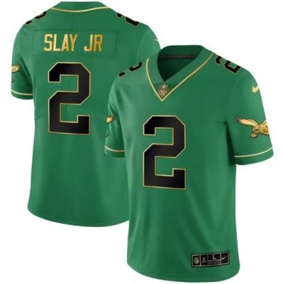 Men Philadelphia Eagles 2 Darius Slay JR Green black Vapor Untouchable Limited Stitched Jersey