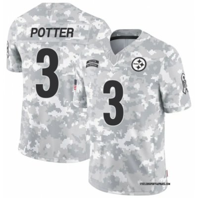 Men Pittsburgh Steelers 3 B.T. Potter 2024 Arctic Camo Salute To Service Limited Stitched Football Jersey