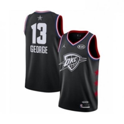 Womens Jordan Oklahoma City Thunder 13 Paul George Swingman Black 2019 All Star Game Basketball Jersey