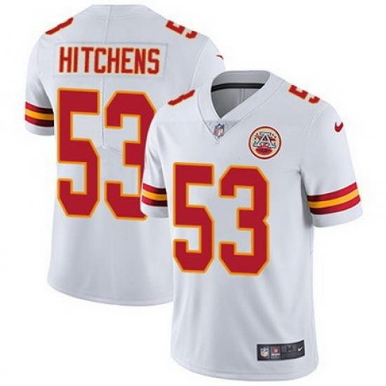 Nike Chiefs #53 Anthony Hitchens White Mens Stitched NFL Vapor Untouchable Limited Jersey