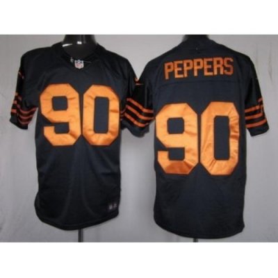 Nike Chicago Bears 90 Julius Peppers Blue Limited Orange Number NFL Jersey