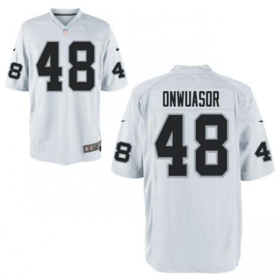 Men's Nike Patrick Onwuasor White Las Vegas Raiders Game Jersey