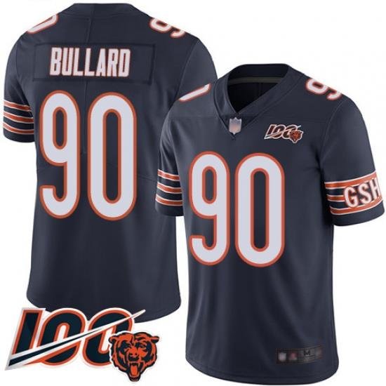 Youth Chicago Bears 90 Jonathan Bullard Navy Blue Team Color 100th Season Limited Football Jersey