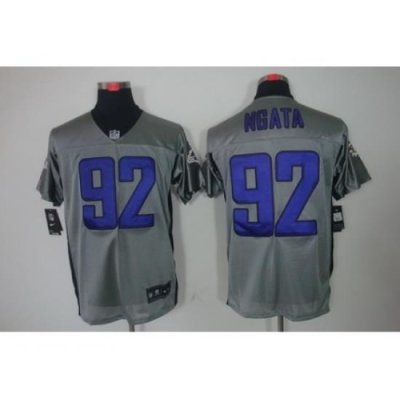 Nike Baltimore Ravens 92 Haloti Ngata Grey Elite Shadow NFL Jersey