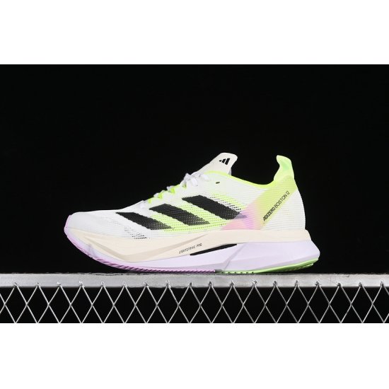 ADIZERO BOSTON 12 M CLOUD WHITE CORE BLACK GREEN SPARK