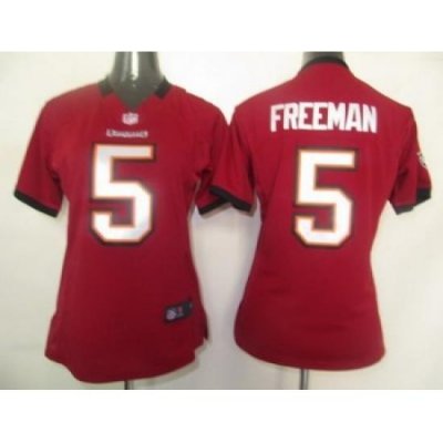 Women Nike Tampa Bay Buccaneers 5 Freeman Red Jersey