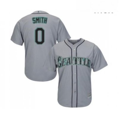 Mens Seattle Mariners 0 Mallex Smith Replica Grey Road Cool Base Baseball Jersey