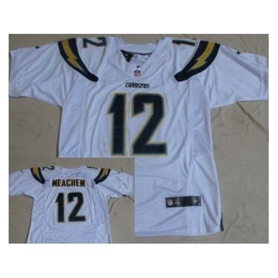 Nike San Diego Chargers 12 Robert Meachem White Elite NeW NFL Jersey