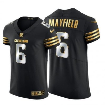 Cleveland Browns 6 Baker Mayfield Men Nike Black Edition Vapor Untouchable Elite NFL Jersey