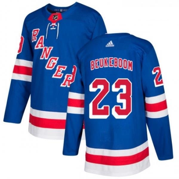 Youth Adidas New York Rangers 23 Jeff Beukeboom Premier Royal Blue Home NHL Jersey