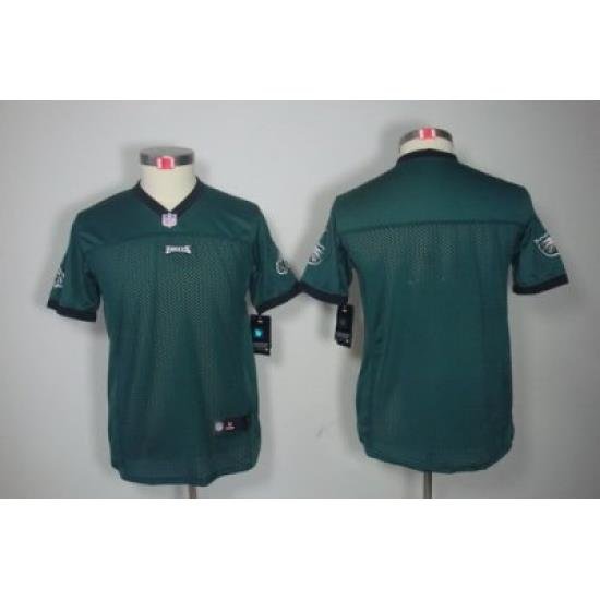 Youth Nike Philadelphia Eagles Blank Green Color[Youth Limited Jerseys]