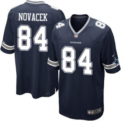 Men Nike Cowboys #84 Jay Novacek Navy Blue Team Color NFL Game Jersey