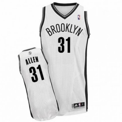 Mens Adidas Brooklyn Nets 31 Jarrett Allen Authentic White Home NBA Jersey