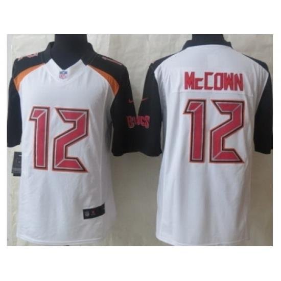 Nike Tampa Bay Buccaneers 12 Josh McCown White Limited NFL Jersey