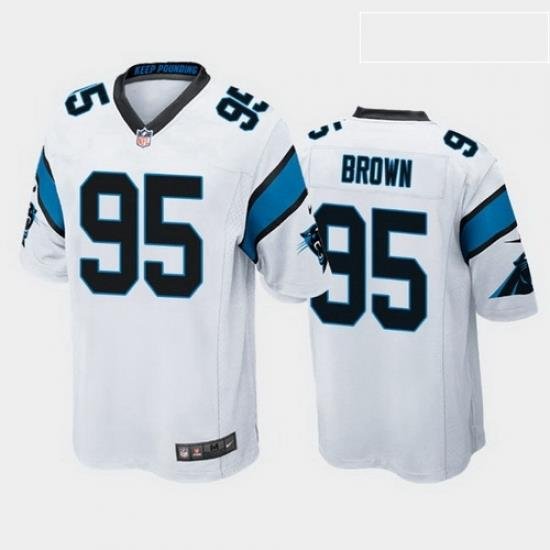 men derrick brown carolina panthers white game jersey