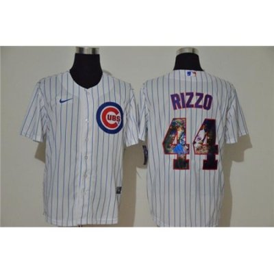 Cubs 44 Anthony Rizzo White Nike Cool Base Player Jersey