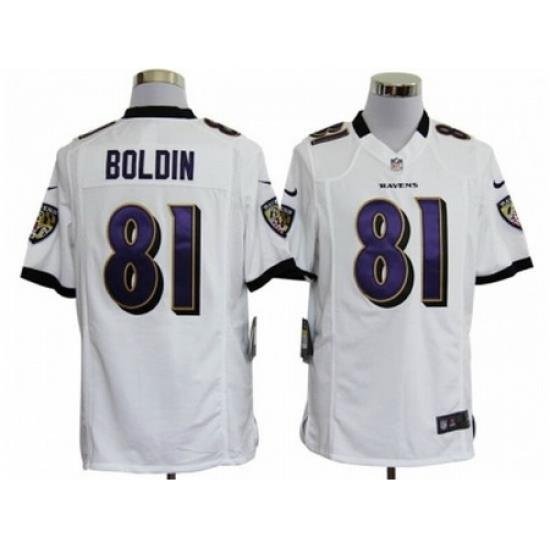 Nike Baltimore Ravens 81 Anquan Boldin white Game NFL Jersey