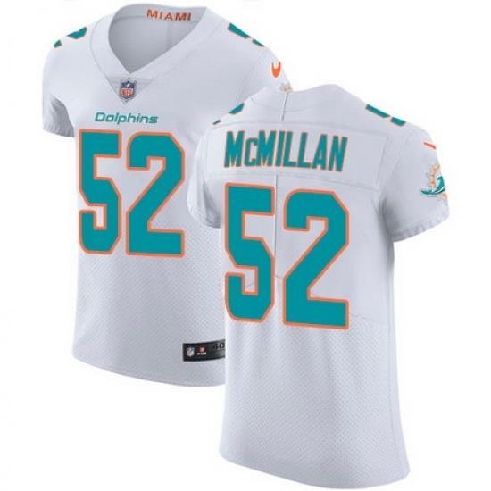 Nike Dolphins #52 Raekwon McMillan White Mens Stitched NFL Vapor Untouchable Elite Jersey