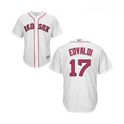 Youth Boston Red Sox 17 Nathan Eovaldi Replica White Home Cool Base Baseball Jersey