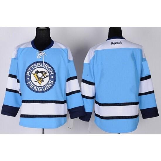 women Pittsburgh Penguins Blank Light Blue Jersey