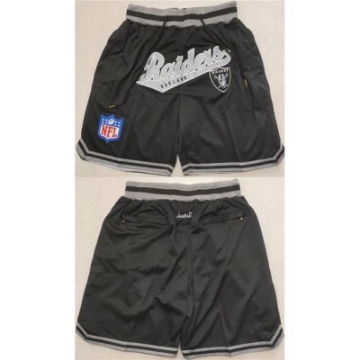 Men Las Vegas Raiders Black Shorts